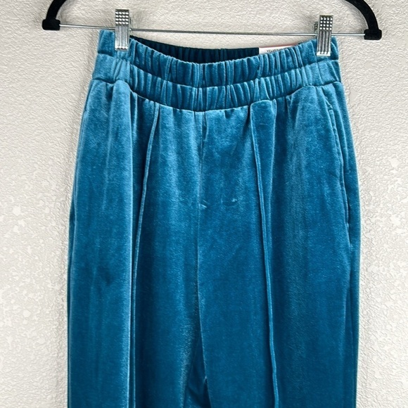 INC International Concepts Teal Green Velvet Jogger Pants Size XS New with tags! - Picture 2 of 10